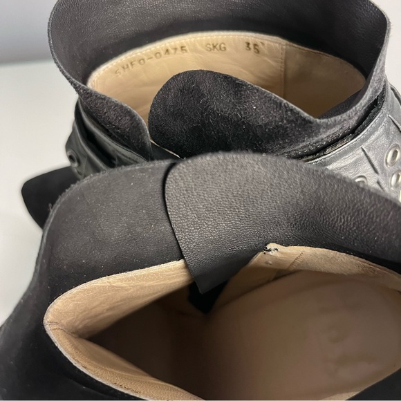 3.1 Philip Lim Womens Black Suede Leather Fringe Tassel Booties Size 35 US 4.5 - Picture 13 of 16